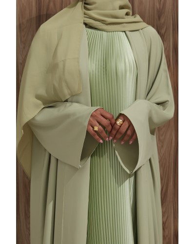 Pleated Dress (Pistachio)