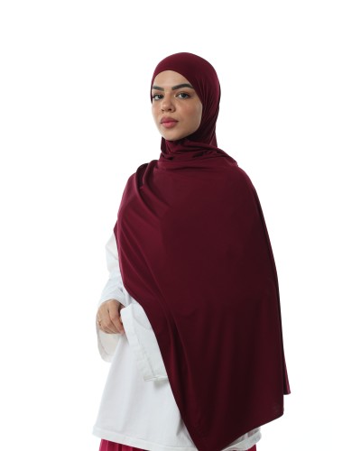 Bamboo Hijab (Deep Burgundy)
