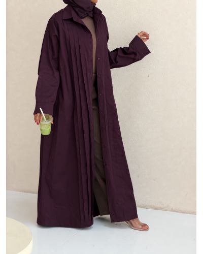 la chemise plissée (plum)