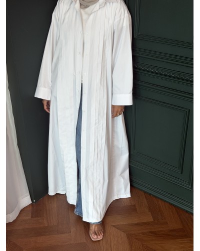 la chemise plissée (white)