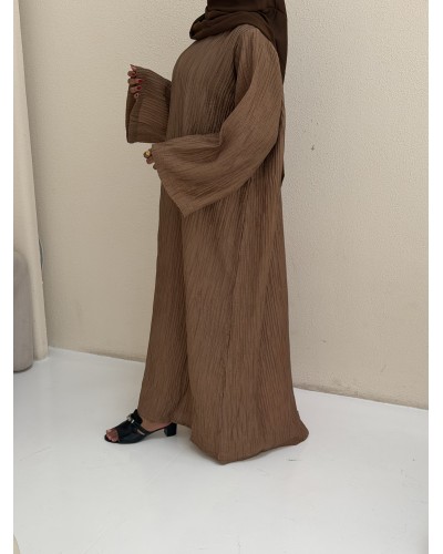 la robe plissée (caramel)