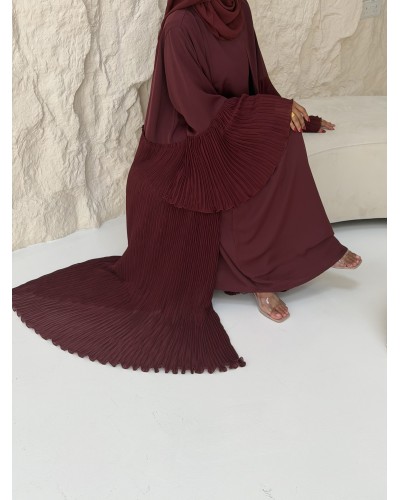 le chic plissé (burgundy)