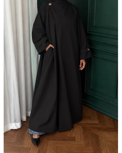 le trench abaya (black)