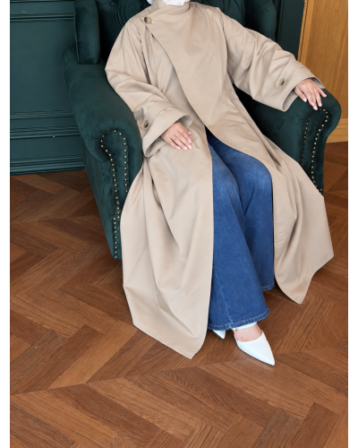 le trench abaya (sand)