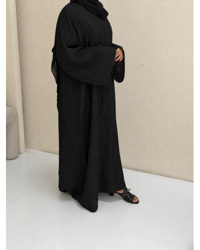 la robe plissée (black)