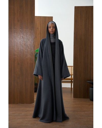 the hoodie coat (grey)