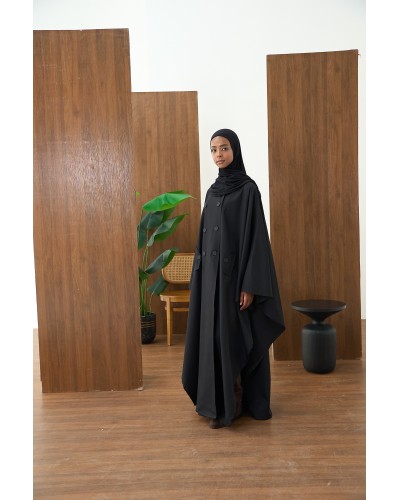 the trench cape (black)